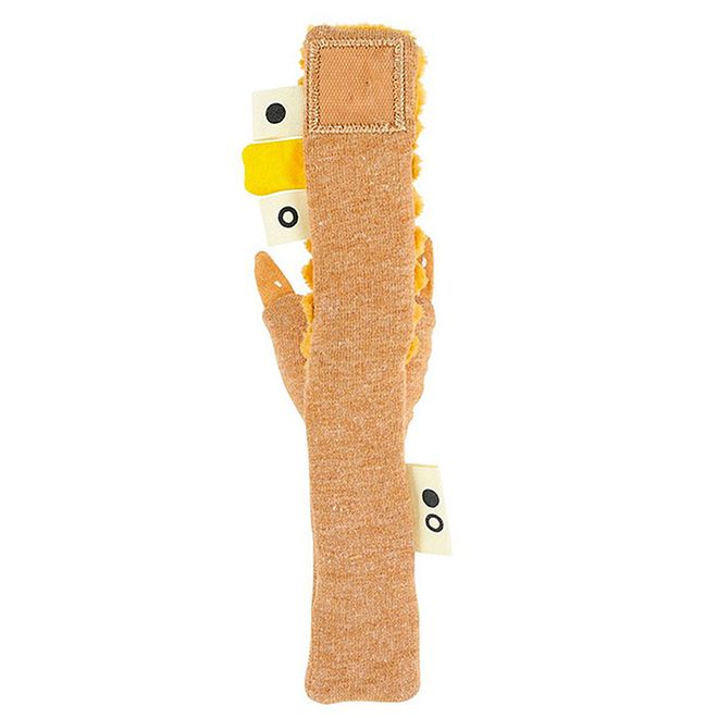 Trixie Mr. Fox Wrist Rattle - Soft Cotton & Polyester Toy for Babies 0M , Loose Fit, Sounds with Movement, Orange, 19x6cm - Image 2