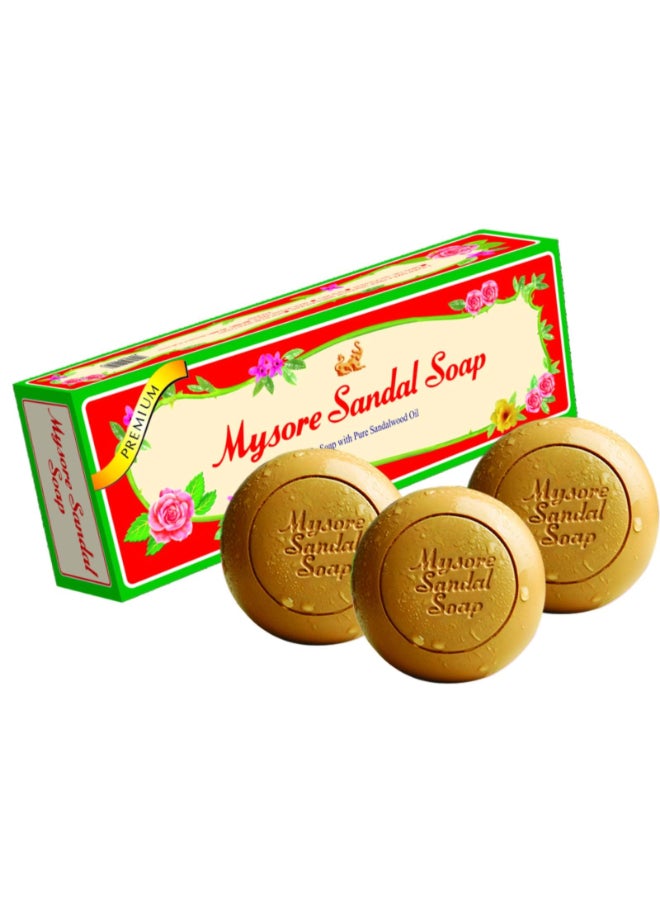 Mysore Sandal صابون 150 جرام عبوة من 3 - Image 3