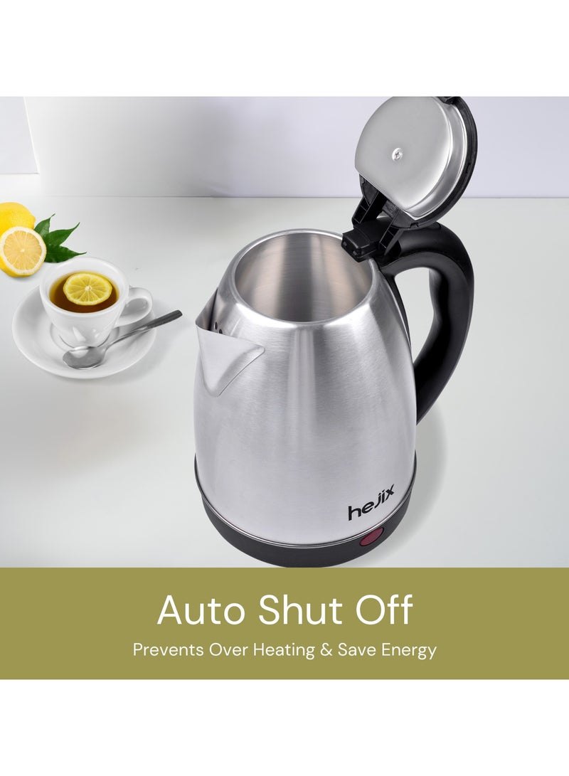  حىجيقس Electric Kettle 1.8 L, 1500 W Fast Boiling Stainless Steel Kettle with Auto Shut-Off, Boil-Dry Protection, 360° Rotating Base, Cordless Convenience, Perfect for Tea, Coffee & Hot Beverages - Image 5