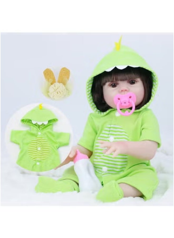 15 Inch Pretend Sleep Baby Doll Set with Complete Accessory Kit for Toddler Boys and Girls, Random Colors, 17.5*11*38cm - Image 3