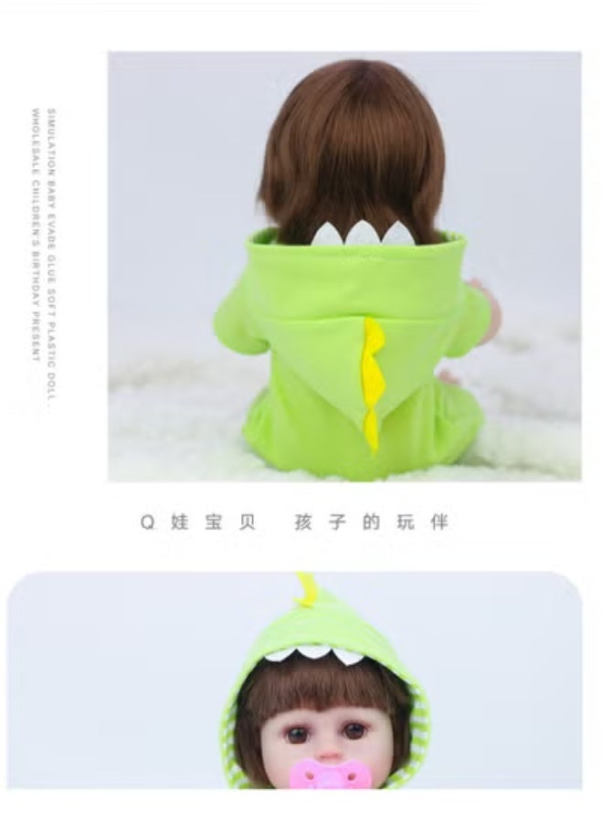15 Inch Pretend Sleep Baby Doll Set with Complete Accessory Kit for Toddler Boys and Girls, Random Colors, 17.5*11*38cm - Image 2