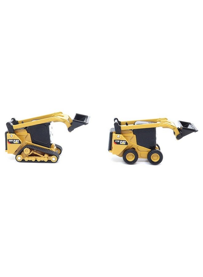 Diecast Masters | 1:64 Scale Cat 272D2 Skid Steer Loader & Cat 297D2 Compact Track Loader Twin Pack | Model 84647CS - Image 3