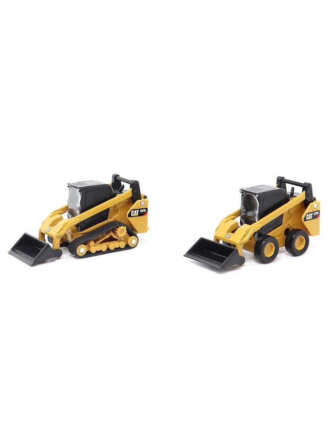 Diecast Masters | 1:64 Scale Cat 272D2 Skid Steer Loader & Cat 297D2 Compact Track Loader Twin Pack | Model 84647CS - Image 1