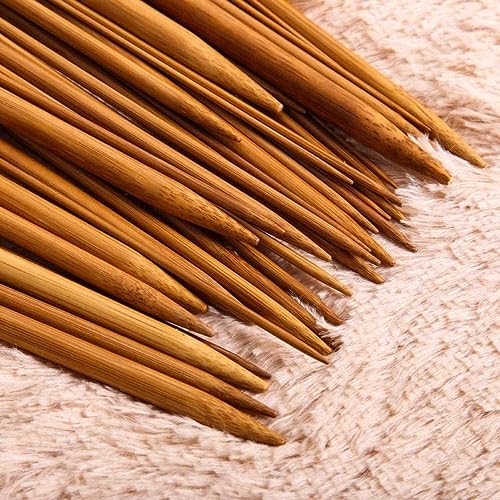 Maharsh 36 pcs 18 Size Wood Knitting Needle Set 25cm or 35 cm Small to Large 2-10mm, Sturdy Round Blunt Yarn Knitting Needles Tool Kit - Image 3
