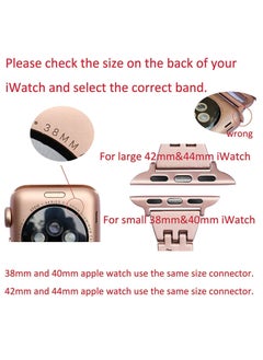 SYOSI Stainless Steel Metal Diamond X-shape Bracelet Watch Band for Apple Watch 4 Iwatch SE Series, Adjustable Replacement Strap Wristband Jewelry Accessory  - Image 5