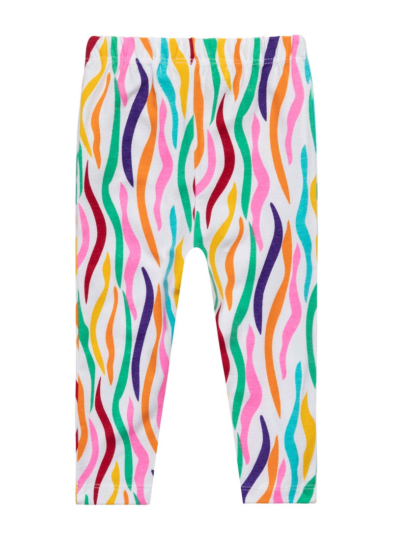 MINOTI Baby Girls Top and Leggings Set with Letter Print - Image 5