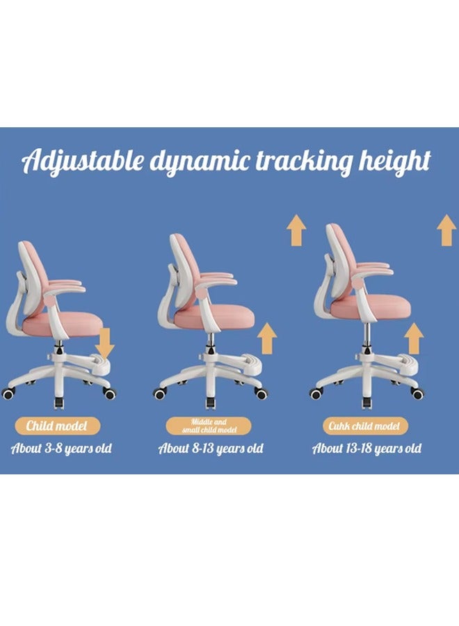 Generic Kids Desk Chair Height Adjustable Chair Ergonomic Chair Kids Office Chair Kids Computer Chair Breathable mesh and high Rebound Sponge Material for Families Schools and Offices  - Image 4