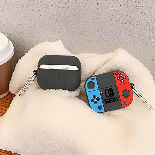 Emoh Roced Compatible for AirPods Pro 2 Case with Keychain, Drop Protection, Protective Case, Supports Wireless Charging Cover for AirPods Pro 1st/2nd Generation (2022/2019)- (Nintendo) - Image 4