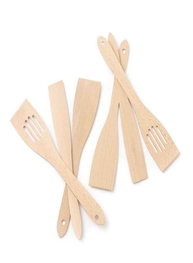 Tuuli Kitchen Set of Kitchen Utensils Beech Wood (6 x Spatulas 30 cm) - Image 1