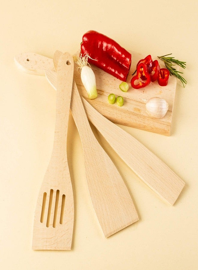 Tuuli Kitchen Set of Kitchen Utensils Beech Wood (6 x Spatulas 30 cm) - Image 3