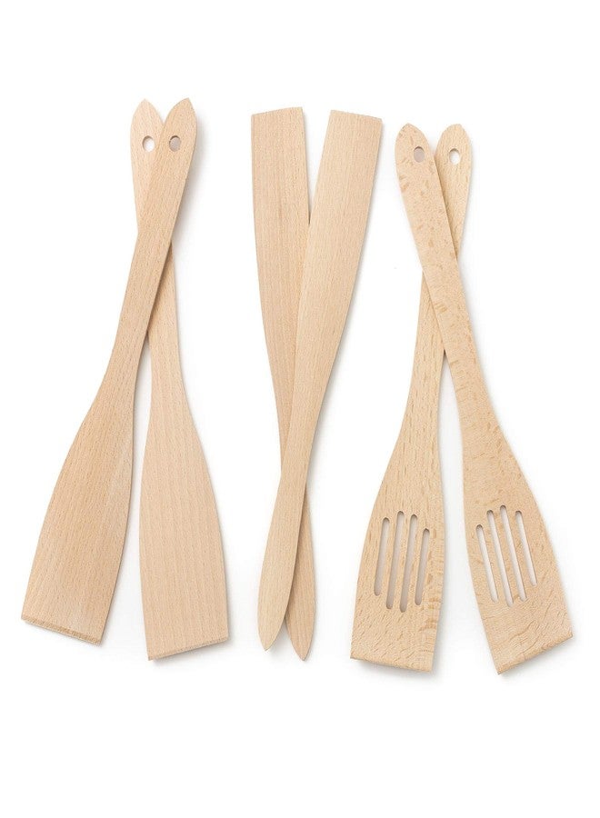 Tuuli Kitchen Set of Kitchen Utensils Beech Wood (6 x Spatulas 30 cm) - Image 2