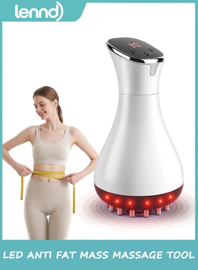LENND Drainage Massager & Anti Cellulite Massage Tool, Helps Reduce Stretch Marks & Cellulite, for Legs, Arms & Belly, Body Sculpting Machine with Microcurrent, Light, Heat & Vibration - Image 1