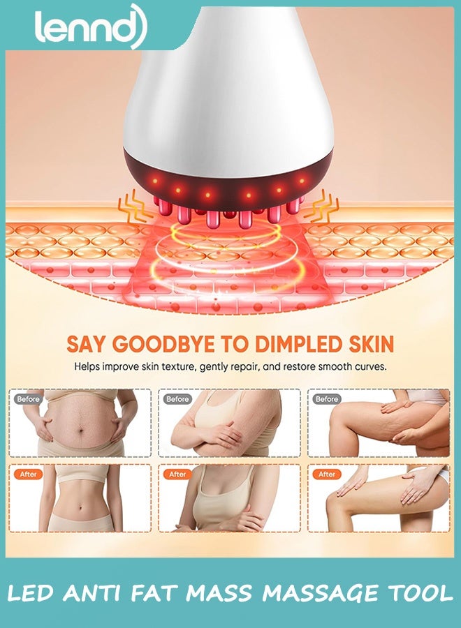 LENND Drainage Massager & Anti Cellulite Massage Tool, Helps Reduce Stretch Marks & Cellulite, for Legs, Arms & Belly, Body Sculpting Machine with Microcurrent, Light, Heat & Vibration - Image 5