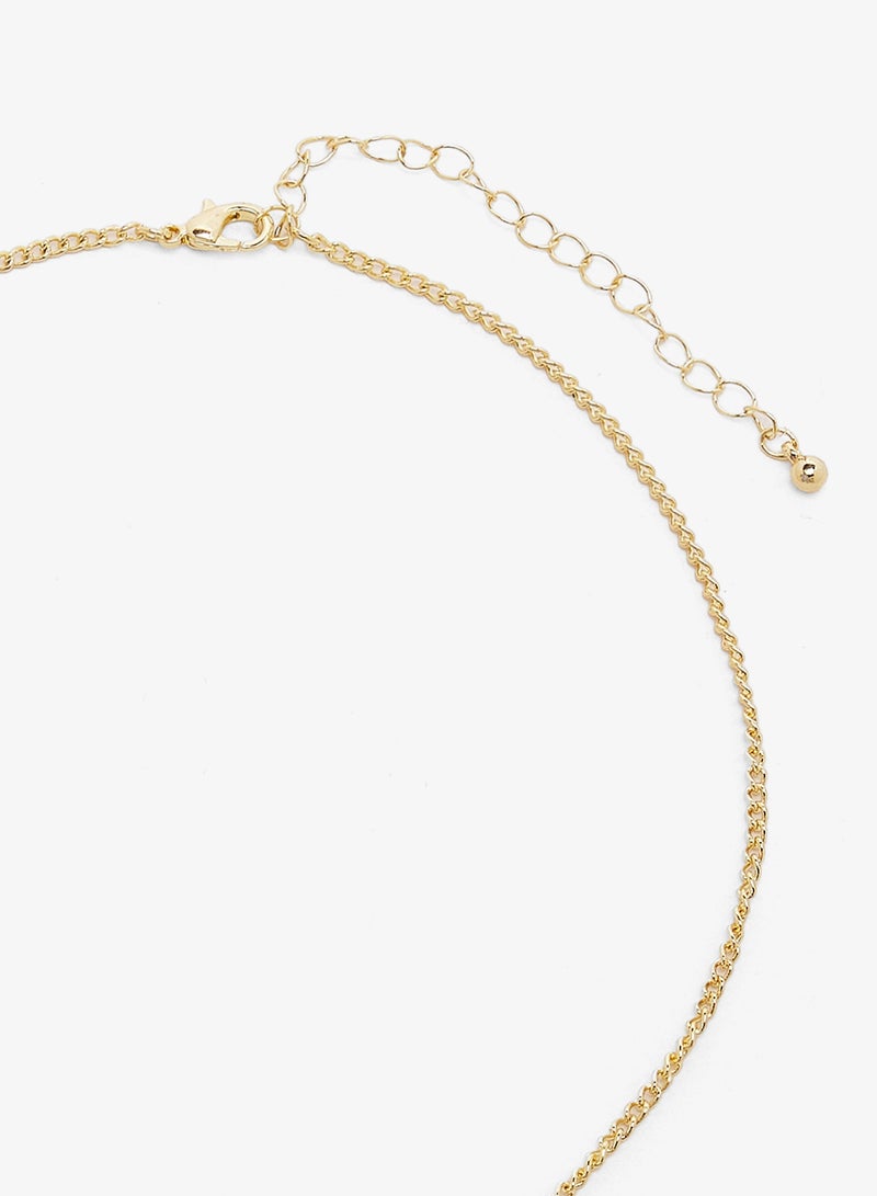 ايلا قلادة بتفاصيل ذهبية مع تعليقات - Image 3