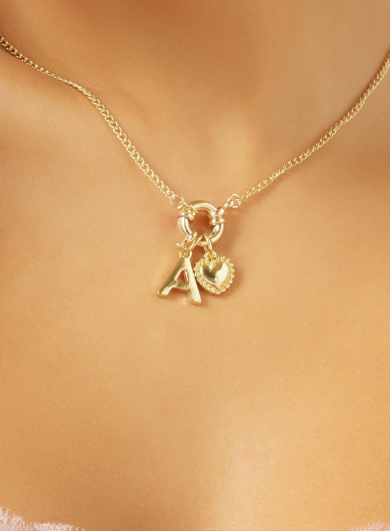 ELLA Gold Detail Necklace With Charms - Image 5