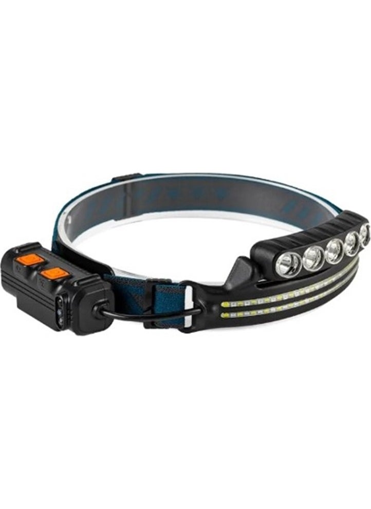 Gaman - KM-214 Motion Sensor Red-Blue-White 67 LED Strobe Light Headlamp Headlamp - Image 1