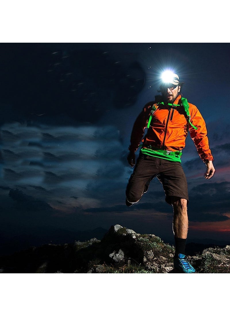Gaman - KM-214 Motion Sensor Red-Blue-White 67 LED Strobe Light Headlamp Headlamp - Image 1