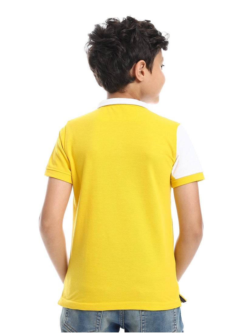 Caesar - Boys Collared Neck Polo Shirt - Image 1