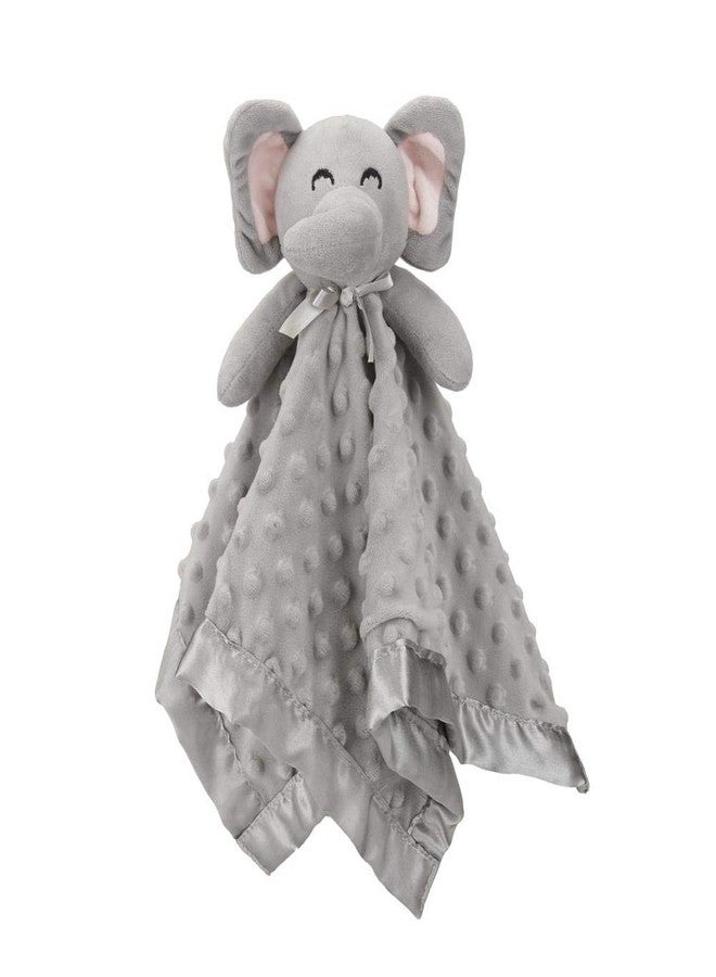 Pro Goleem Elephant Security Blanket, Soft Lovey Unisex Lovie Baby Gifts for Newborn Boys and Girls Snuggle Toy Stuffed Animal Grey 16 Inch - Image 1
