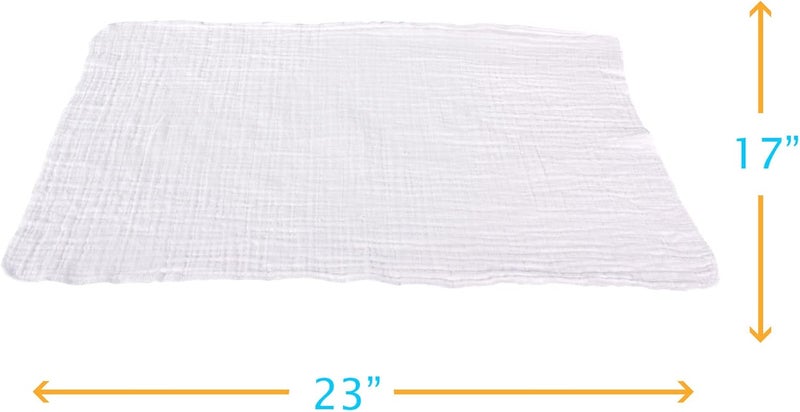 Body Linen 8 Pack Extra Soft Muslin Facial Cloths for Massage Professionals - Body Linen - Image 5