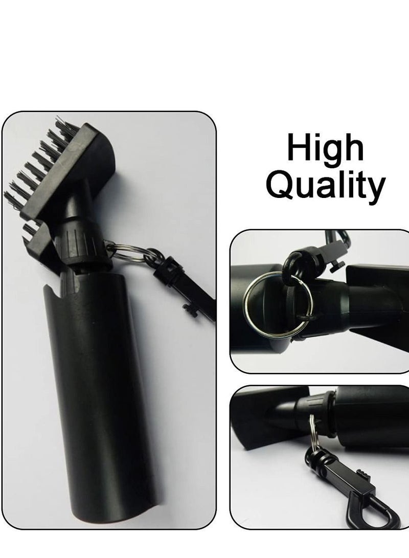Y&D Professional Golf Club Cleaning Brush, Groove Cleaner, Clean Accessories for Ball Wet Scrub, Golfs Brush Water Dispenser Cleaner (Black) - Image 3