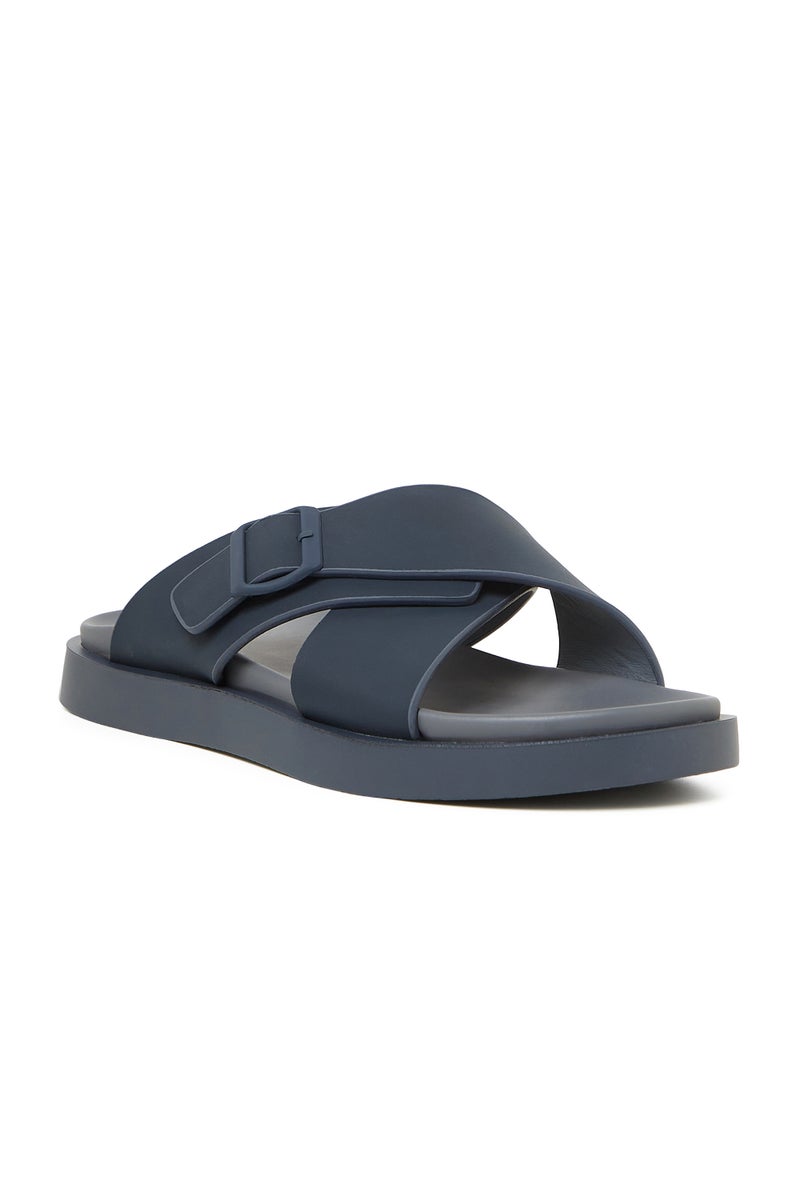 GEOOMNII Arabic Sandals for Mens – BLUE Sandals with Slip On | Comfortable PU Upper & TPR Sole - Image 1