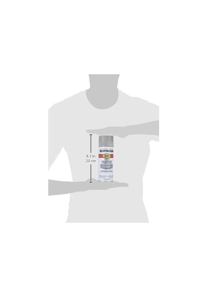 RUST-OLEUM Cold Galvanizing Compound, Gray Flat Silver, 16oz - Superior Corrosion Resistance - Image 4