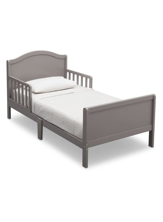 Delta CHILDREN Bennett Toddler Bed With Guardrails, Grey 540620 026, 55.25X30X27.75 Inch Pack Of 1 - Image 1