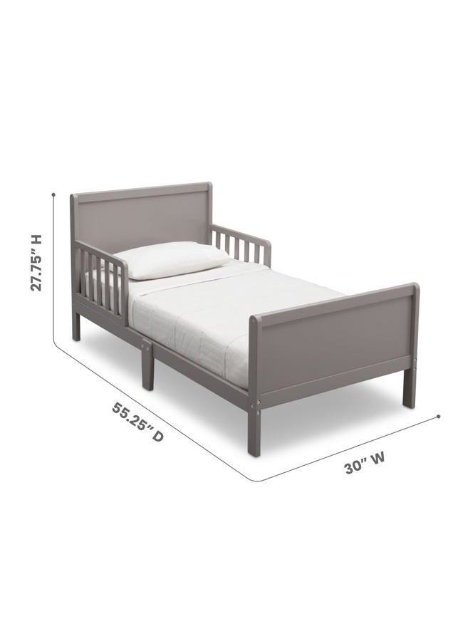 Delta CHILDREN Bennett Toddler Bed With Guardrails, Grey 540620 026, 55.25X30X27.75 Inch Pack Of 1 - Image 3
