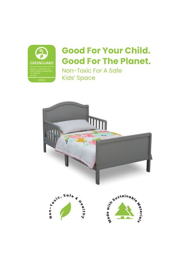 Delta CHILDREN Bennett Toddler Bed With Guardrails, Grey 540620 026, 55.25X30X27.75 Inch Pack Of 1 - Image 4