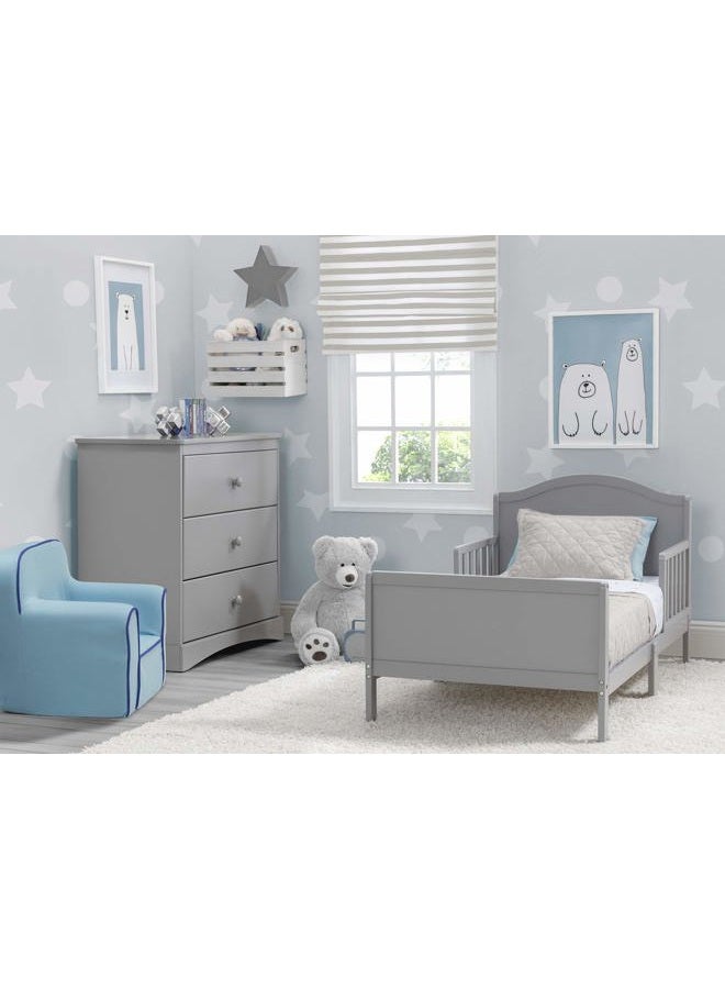 Delta CHILDREN Bennett Toddler Bed With Guardrails, Grey 540620 026, 55.25X30X27.75 Inch Pack Of 1 - Image 2