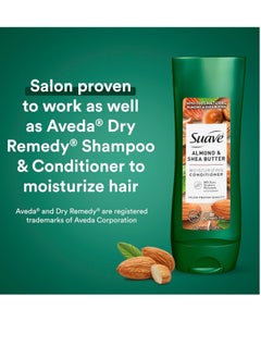 Suave Suave Shampoo and Conditioner Set, Almond & Shea Butter - Moisturizing Shampoo & Conditioner, Dry Hair Treatment, Scented, 12.6 Oz Ea (2 Piece Set)  - Image 3