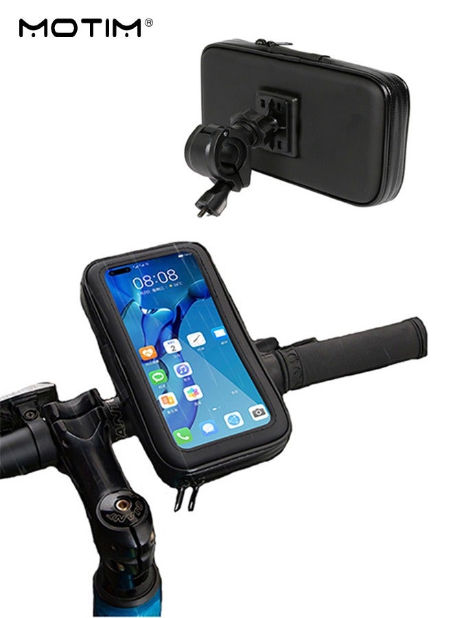Motim Bike Phone Mount Holder Bike Bag Bicycle Bag, Waterproof Touchscreen Bike Phone Mount, Mountain, Dirt Bike and Motorcycle - 360° Rotating Suitable for Most Smartphones - Image 1