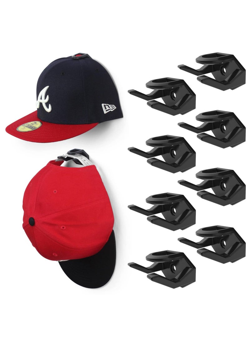 Generic 1 x 5 pcs New Baseball Cap Hooks Seamless Storage Black 
