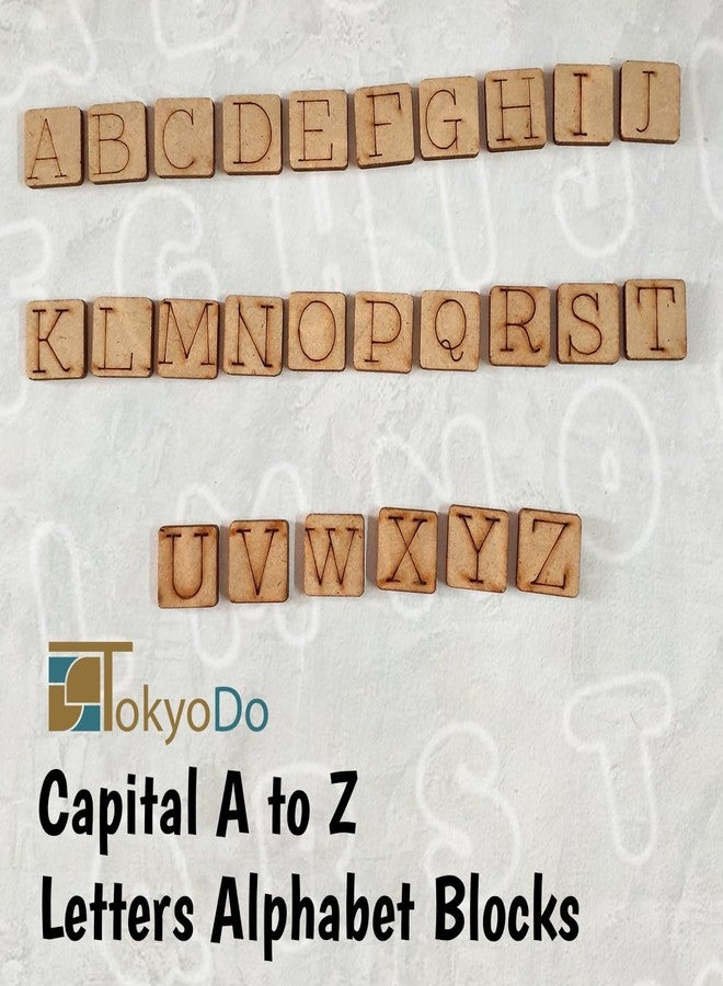Tokyodo Word Making Game - Educational Flashcard & Alphabet Cutouts for Kids | Fun Spelling Puzzle Toy (3 Set Capital Alphabets Blocks & Flashcard with 4 Words Spelling) - Image 3