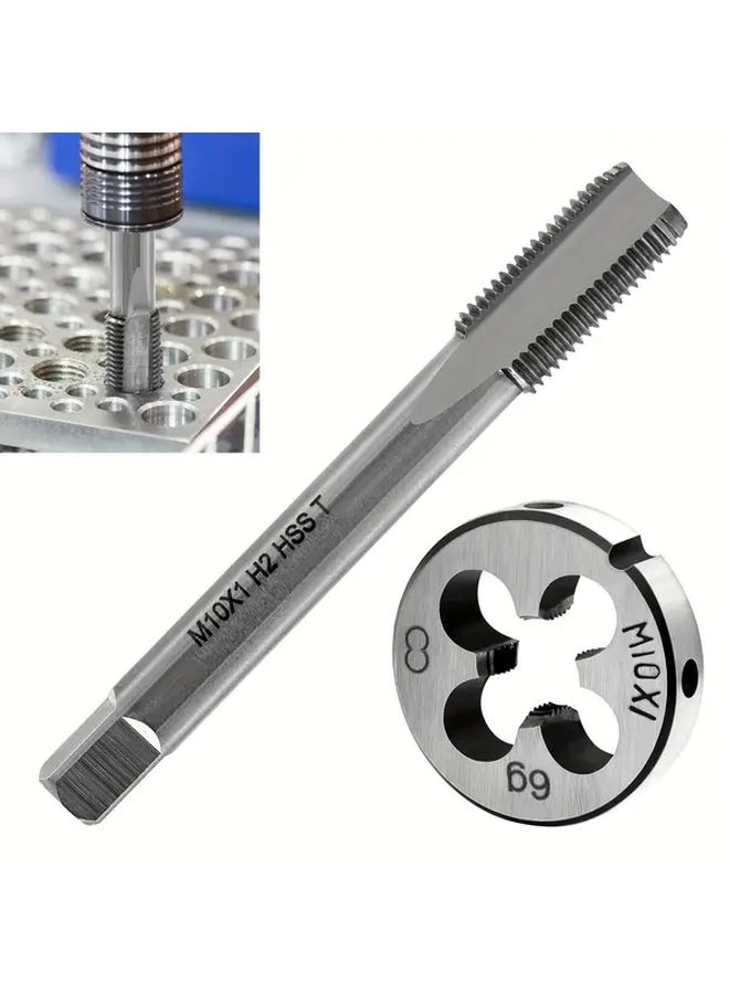 HSS M10 X 1 Fine Pitch External Thread Mill Straight Flute Silk Cone Round Plate Teeth - Image 1