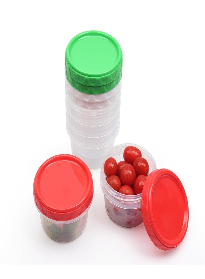 EONJOE 8 oz Small Freezer Containers with Lids Stackable Plastic Food Storage Container 1 Cup Meal Prep Bowls Airtight Dishwasher Safe,6-pack - Image 1