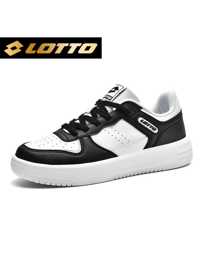 Lotto Men's Low-top Sneakers Spring Air Force One Casual Sports White Shoes Black White 42 - Image 2