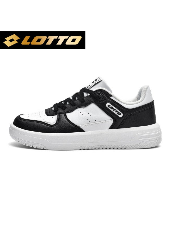 Lotto Men's Low-top Sneakers Spring Air Force One Casual Sports White Shoes Black White 42 - Image 3