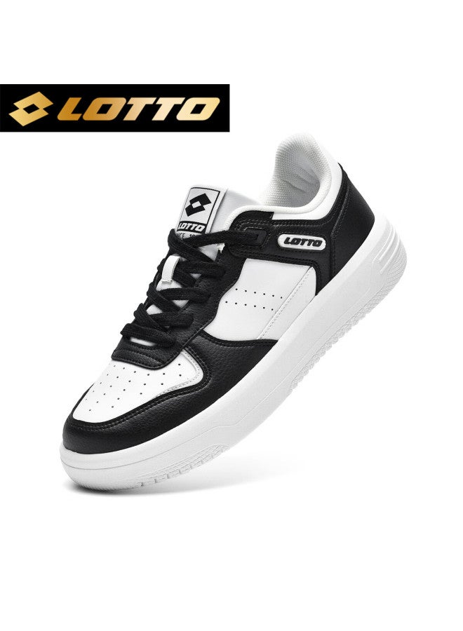 Lotto Men's Low-top Sneakers Spring Air Force One Casual Sports White Shoes Black White 42 - Image 1