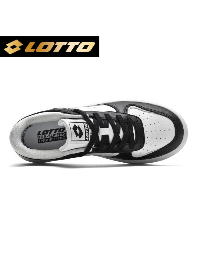 Lotto Men's Low-top Sneakers Spring Air Force One Casual Sports White Shoes Black White 42 - Image 4