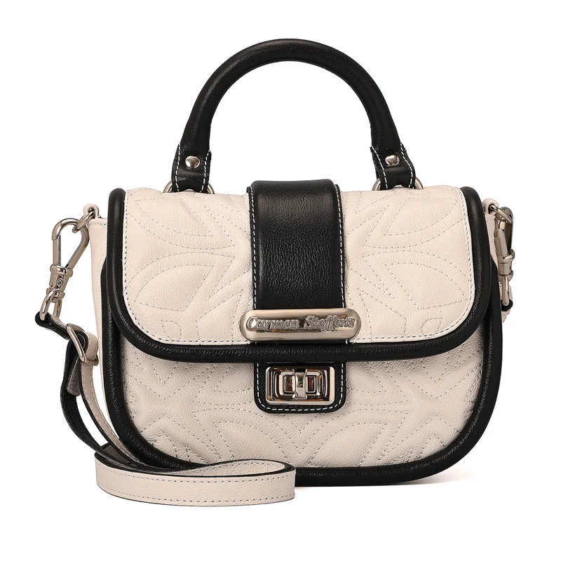 Carmen Steffens Top Handle White Bianco Bag