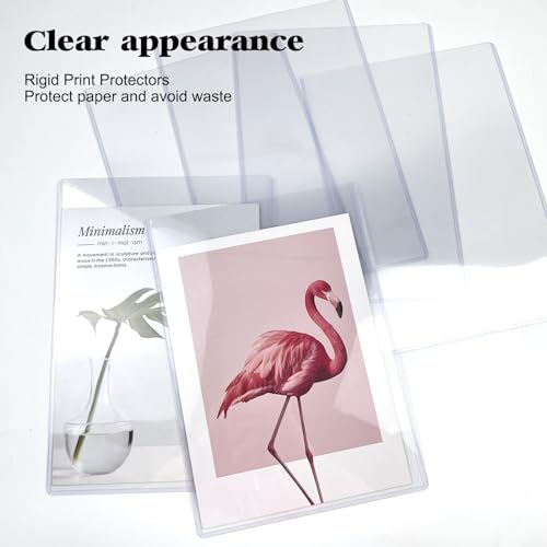 FMOACEN 8.5" x 11" Hard Plastic Sheet Protectors, Rigid Clear Waterproof Protectors, Paper Sleeves Photo Plastic Sleeves (14 Pack) - Image 4
