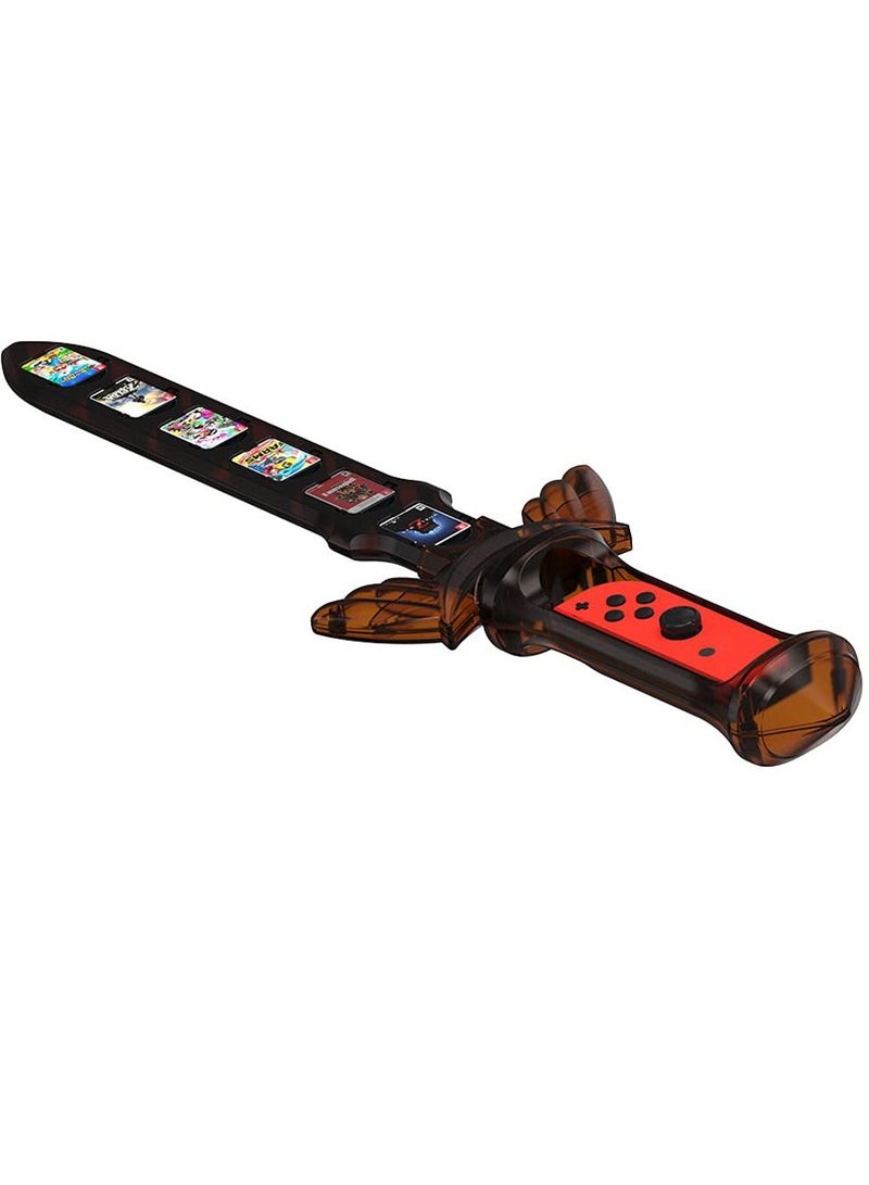 KASTWAVE Compatible with Switch Sports Accessories, Gaming Sword Compatible with Switch Sports Chambara (Swordplay)/The Legend of Zelda: Sky Sword HD, for Joycon Right Controller with 12 Game Card Slots - Image 1
