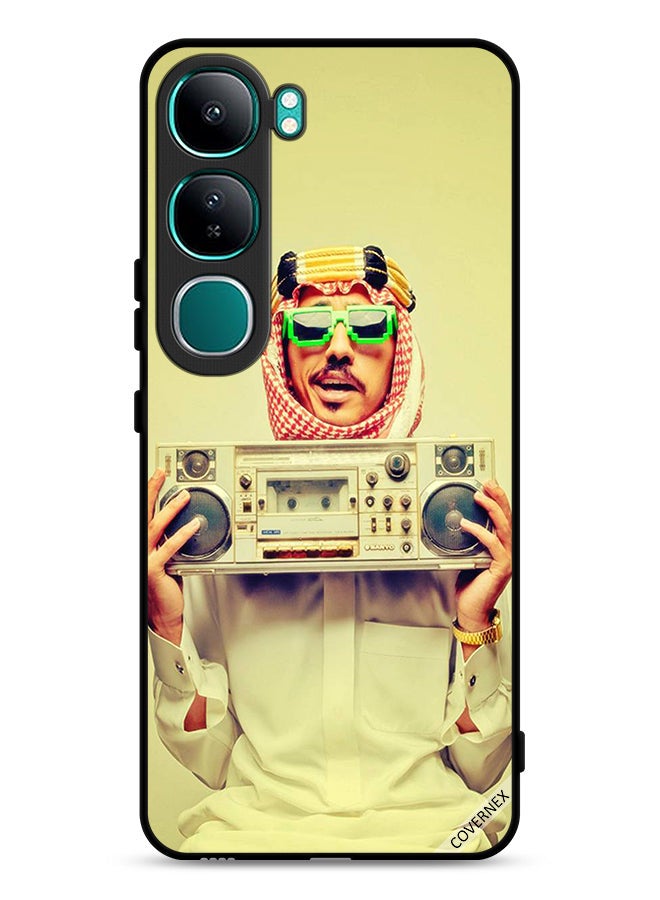 Covernex vivo Y300 5G Protective Case Cover Holding Vintage Music Device