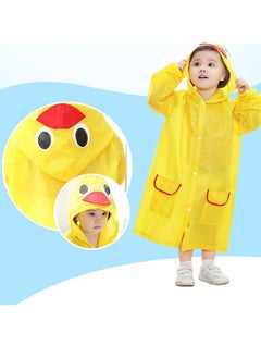 FASHION HOME Kids Lightweight Rain Coat Jacket Toddler 3D Cartoon Rainwear Hooded Poncho Outwear  - Image 1