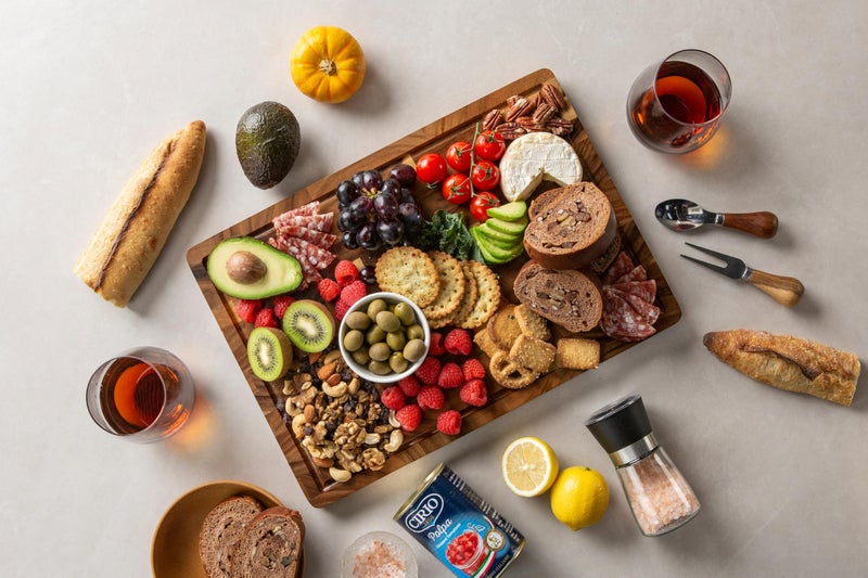 THETCHRY Walnut Wood Cutting Board for Kitchen, End Grain Chopping Board with Juice Groove, Heavy Duty Checkered Board for Cheese and Vegetables, Non-slip Feet 16.5" x 11.6" x 0.8" - Image 5