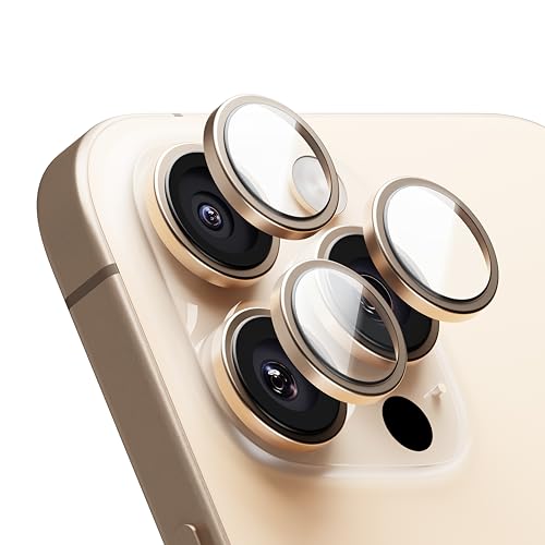 CASEGEAR Clear Pro Camera Lens Protector Compatible With iPhone 16 Pro /16 Pro Max | HD Clarity | Scratch Resistant | Complete Coverage | Easy Installation | Dessert - Image 1