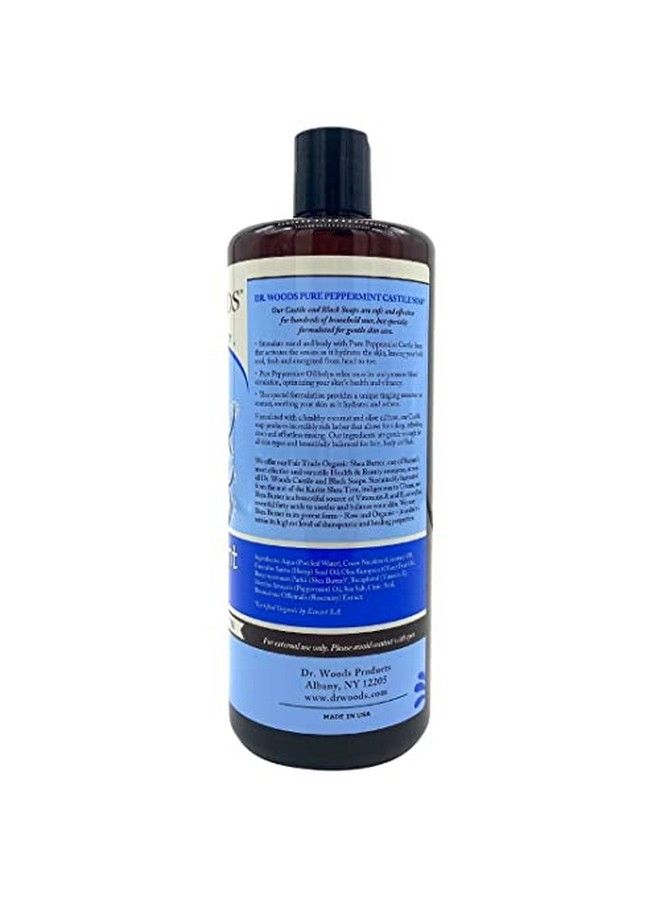 Dr. Woods Pure Peppermint Liquid Castile Soap With Organic Shea Butter 32 Ounce (Pack Of 2) - Image 3