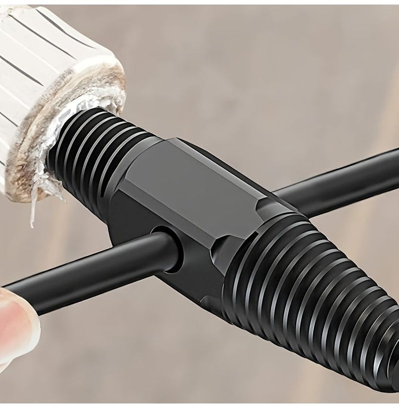 1 Set Broken Bolt Extractor Tool for Pipes Valves Faucets Carbon Steel - Image 5